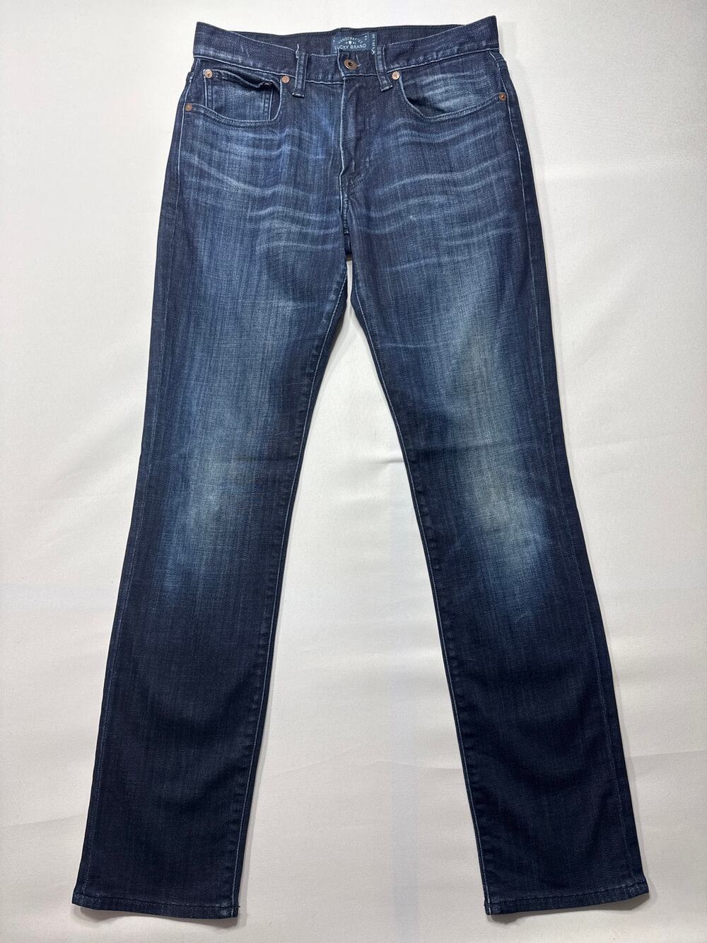Lucky Brand Men's 121 Heritage Slim Fit Dark Wash Blue Jeans - 29x32 (29x31.5)
